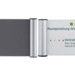 FRANKEN deurschild Clip, 330 x 215 mm - A4, zilver