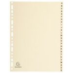 EXACOMPTA kartonnen tabbladen A-Z, DIN A4, 20-delig