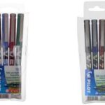 PILOT rollerbalpen Hi-Tecpoint V7, etui van 4, kleuren assorti, 0,4 mm