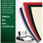 Fellowes schutbladen / dekbladen Chromolux, glanzend, A4, blauw