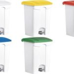 helit pedaalemmer, 70 liter, wit / wit