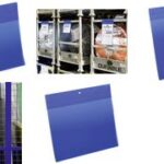 DURABLE Neodym-magnetische documenthouder, DIN A4 liggend, blauw