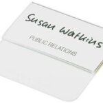 DURABLE naambordje, met insteektong, 75 x 40 mm