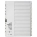 PAGNA kartonnen tabbladen, A - Z, DIN A4, 24-delig