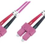 DIGITUS LWL patchkabel, SC-Duplex - SC-Duplex, OM4, 1,0 m