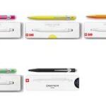 CARAN D´ACHE drukbalpen 849 POPLINE FLUO, groen, M, blauw