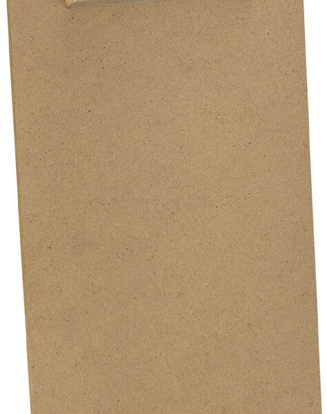 Läufer klembord, hardboard, DIN A4, bruin