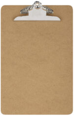 Läufer klembord, hardboard, DIN A4, bruin