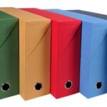 EXACOMPTA Archiefbox, karton, rugbreedte 90 mm, rood