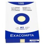 EXACOMPTA systeemkaarten, DIN A5, geruit, wit