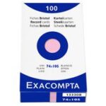 EXACOMPTA systeemkaarten, DIN A7, blanco, wit