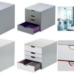 DURABLE schuifladenbox VARICOLOR 4, met 4 schuiflades