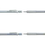 Pentel vulpotlood GRAPHGEAR 500, 0,9 mm, zilver/geel