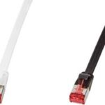 LogiLink U/FTP vlakke-Patchkabel, Cat. 6A, 2,0 m, wit