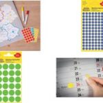 AVERY markeringspunten, verwijderbaar, rond 18 mm, blauw, handschrift