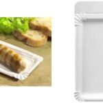 PAPSTAR kartonnen bordje ´pure´ rechthoekig, 80 x 210 mm, wit