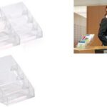 DURABLE visitekaartjes-standaard, hardplastic, met 4 vakken