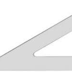 MINERVA tekendriehoek, hypothenusa: 577 mm, 60 graden