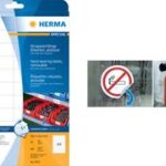 HERMA folie-etiketten SPECIAL, 66 x 33,8 mm, 20 vel A4, verwijderbaar, wit, mat