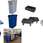 Rubbermaid tuimeldeksel Slim Jim, zwart