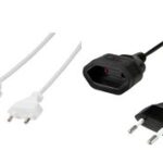 LogiLink verlengkabel, eurostekker, 2,0 m, wit