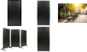 Securit metalen voet voor scheidingswand MULTI BOARD, zwart