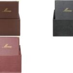 Securit menukaart-map CLASSIC, A4, zwart, 20 stuks in box