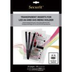 Securit menu-folie, voor laserprinter, DIN A4