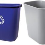 Rubbermaid prullenbak, 12,9 liter, rechthoekig, PE, blauw