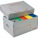extendos Archief- en Transportbox, van golfkarton PP, grijs