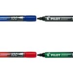 PILOT permanent-marker 100, ronde punt, rood