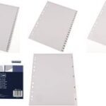 proOFFICE kunststof tabbladen, cijfers, A4, 31-delig