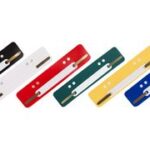 proOFFICE hechtstrip, 34 x 150 mm, PP-folie, rood