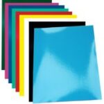 pavo schutbladen / dekbladen Chromolux, glanzend, A4, wit