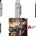 THERMOS thermosfles STAINLESS KING, 1,2 liter, rood