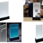 sigel LED-tafelstandaard ´luminous´, acryl, DIN A6