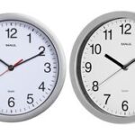 MAUL wandklok/radiogestuurd MAULrun, diameter: 250 mm, zilver