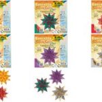 folia vouwbladen Bascetta-ster, 150x150 mm, lila/antraciet, 75 g/m2, 32 vel