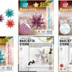 folia vouwblaadjes Bascetta-ster, ijsblauw / bedrukt