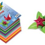 folia Origami-vouwbladen, 190 x 190 mm, kleuren assorti, 96 vel