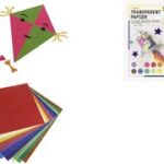 folia transparantpapier-knutselschrift, 140 x 200 mm, 10 vel in omslag