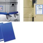 DURABLE etikethouder, zelfklevend, DIN A4 staand, blauw
