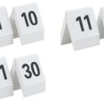 Securit set tafelnummers 51 - 60, wit, acryl