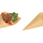 PAPSTAR Fingerfood-puntzak, van hout, ´pure´, diameter: 45 mm