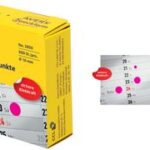 AVERY markeringspunten, rond 10 mm, geel, op rol, permanent