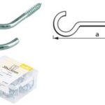 suki. schroefhaak, gebogen, 40 x 3,0 mm, verzinkt, 25 stuks