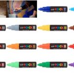 POSCA Pigmentmarker / Verfstiften / Acrylmarker PC-7M, wit