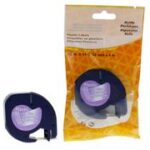 rillprint lettertapecassette kunststof , zwart/geel,