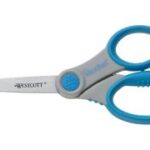 WESTCOTT schaar Microban softgrip, lengte: 155 mm, grijs/blauw