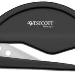 WESTCOTT briefopener / foliesnijder, 2-in-1, kunststof greep, zwart